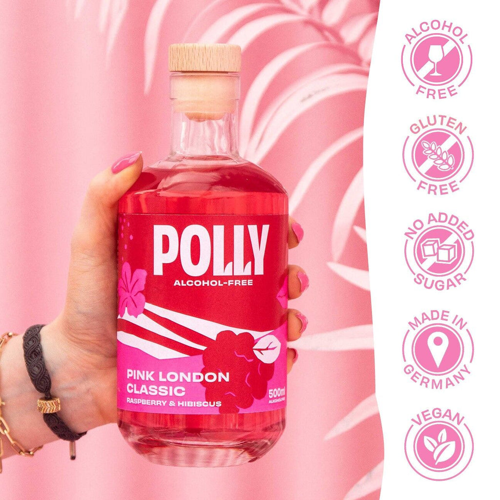 Alkoholfreie Gin Alternative - POLLY Pink London Classic | 500 ml