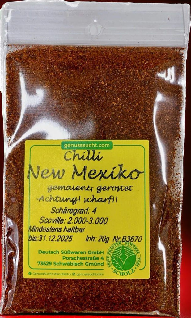 New Mexiko Chili - gemahlen & geröstet