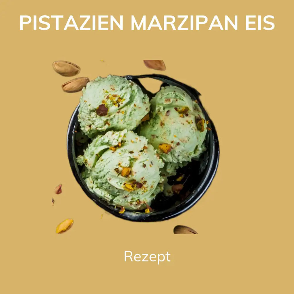 Rezept: Pistazien Marzipan Eis