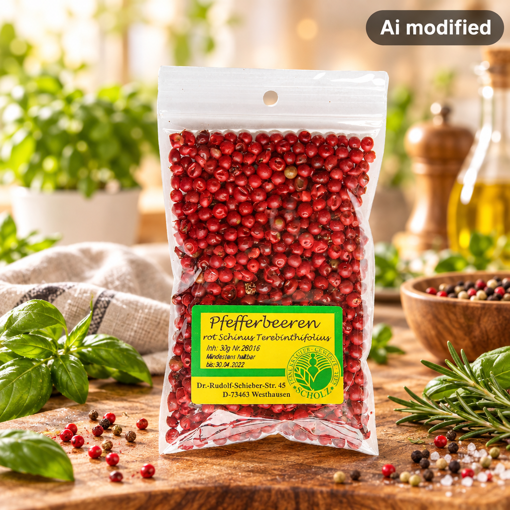 Pfefferbeeren rot
