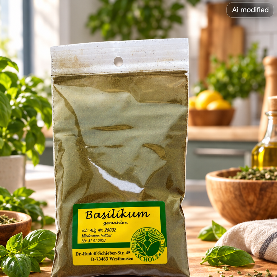 Basilikum - gemahlen