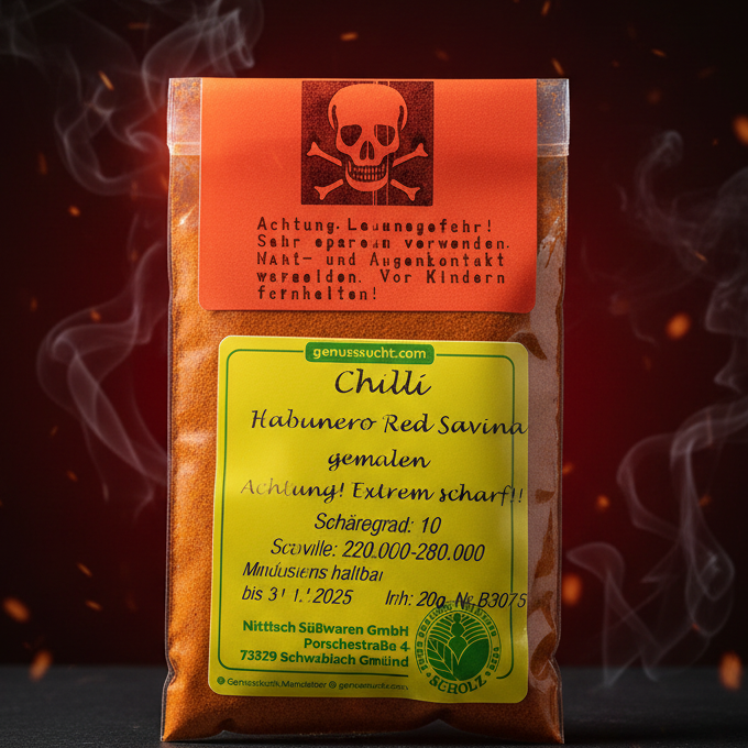 Habanero Red Savina - gemahlen
